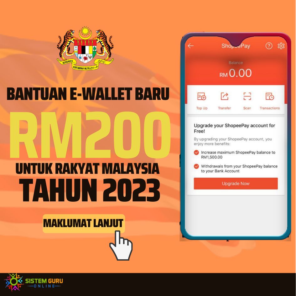 Bantuan E-Wallet Baru Bagi Golongan M40 Dan B40 2023 | Amazing