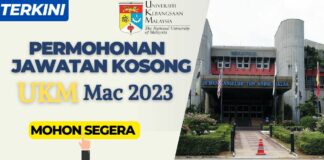 Jawatan Kosong UKM Ambilan Mac 2023 Jawatan Kosong UKM Ambilan Mac 2023