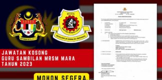 Jawatan Kosong Guru Sambilan MARA Effective Februari Tahun 2023 Jawatan Kosong Guru Sambilan MRSM MARA Tahun 2023