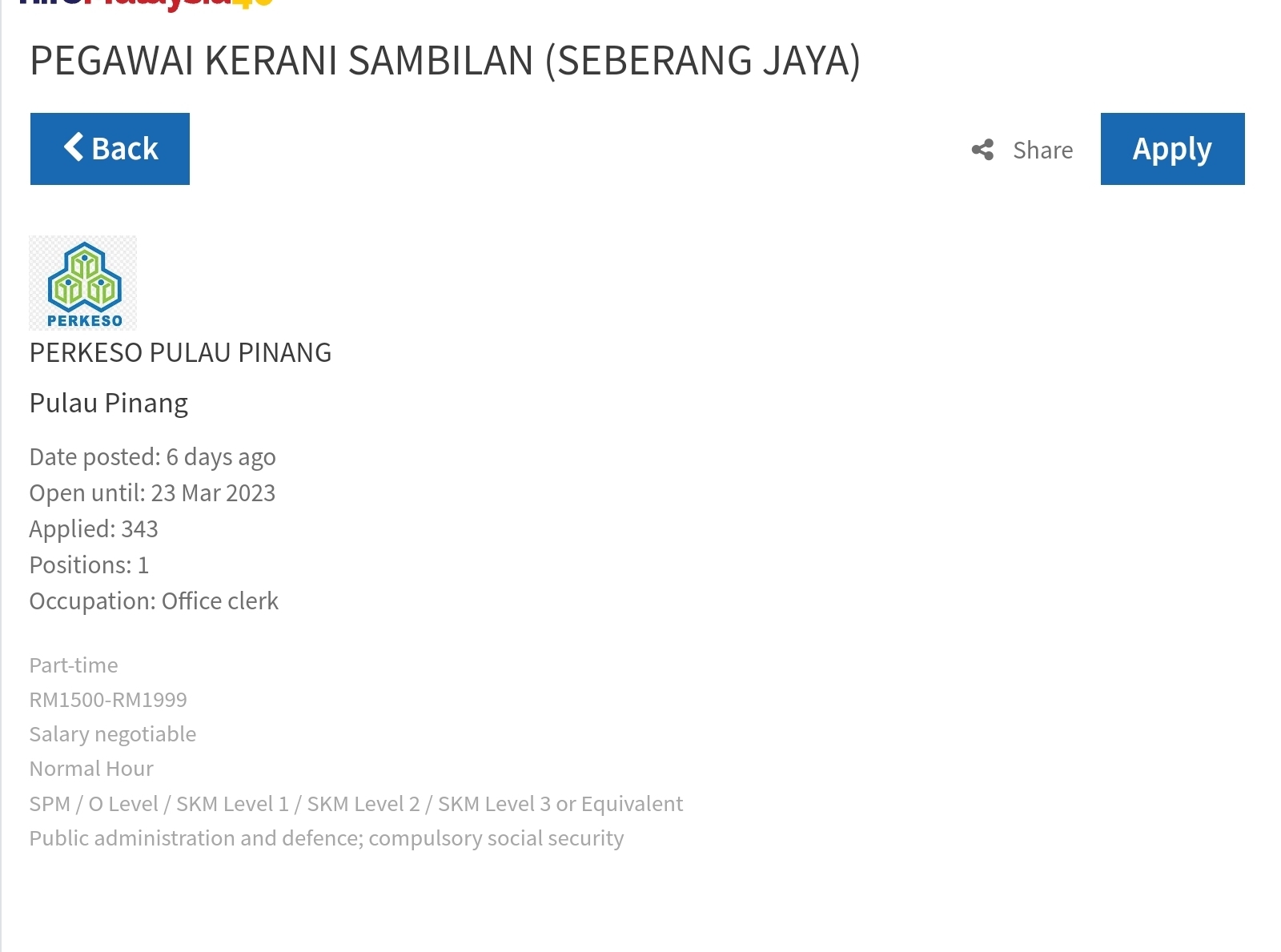 Jawatan Kosong Perkeso Kini Dibuka Mac 2023 Mohon Segera 3 Screenshot 2023 02 27 11 29 20 052 edit com.android.chrome