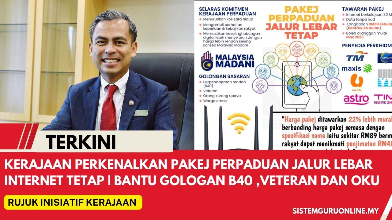 Pakej Perpaduan Jalur Lebar Internet Tetap Kerajaan Malaysia