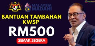 Bantuan Tambahan KWSP Bernilai RM500 Bagi Akaun 1 2023