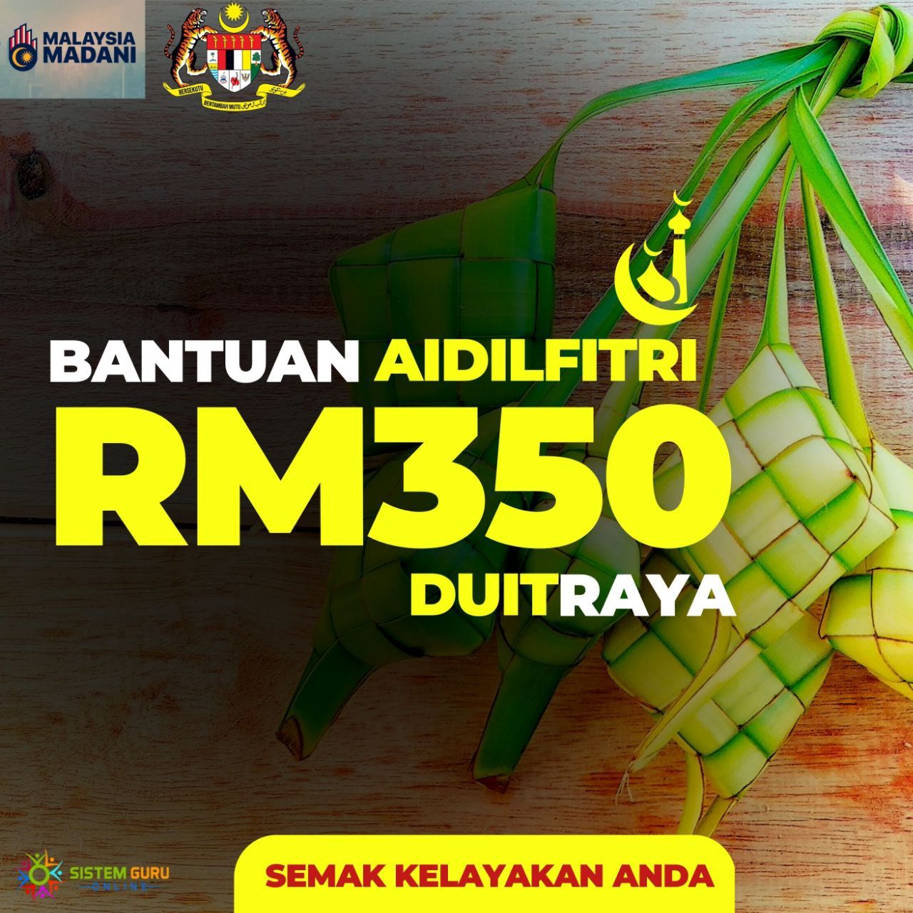 Bantuan RM350 Duit Raya Aidilfitri dibayar bulan depan 1 IMG 20230330 100334 199 1