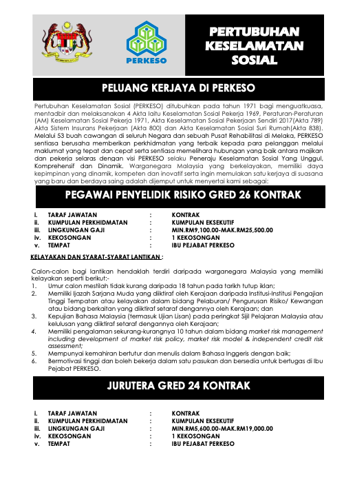 Peluang Kerjaya Di PERKESO Bagi 2023 3 Screenshot 2023 03 22 at 10.05.53 AM