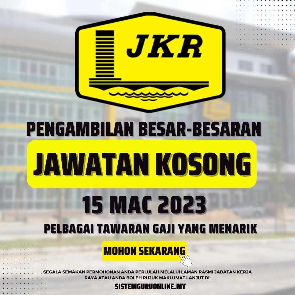 Jawatan Kosong Jabatan Kerja Raya