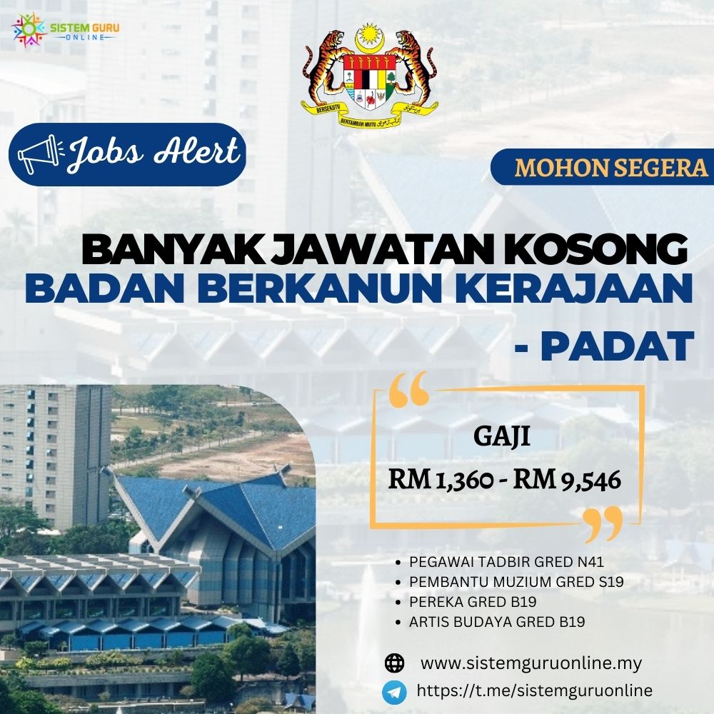Pengambilan banyak jawatan kosong di Badan Berkanun Kerajaan 2023 | Amazing 1 jpg 20230322 144648 0000