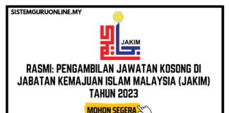 Pengambilan Jawatan Kosong Di JAKIM Tahun 2023