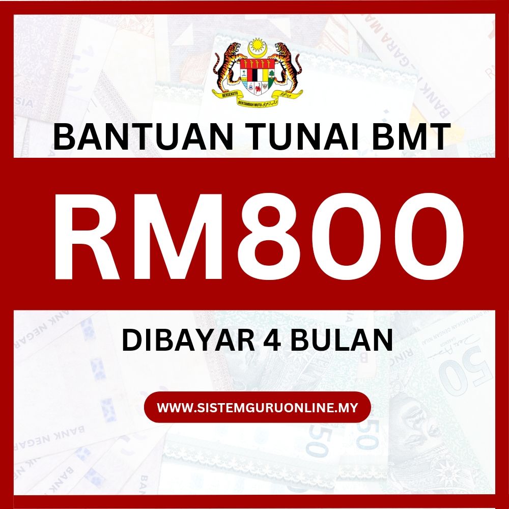 Bantuan Tunai BMT RM800 dibayar selama 4 bulan: Ini tarikh rasmi pembayarannya 1 Bantuan Tunai BMT