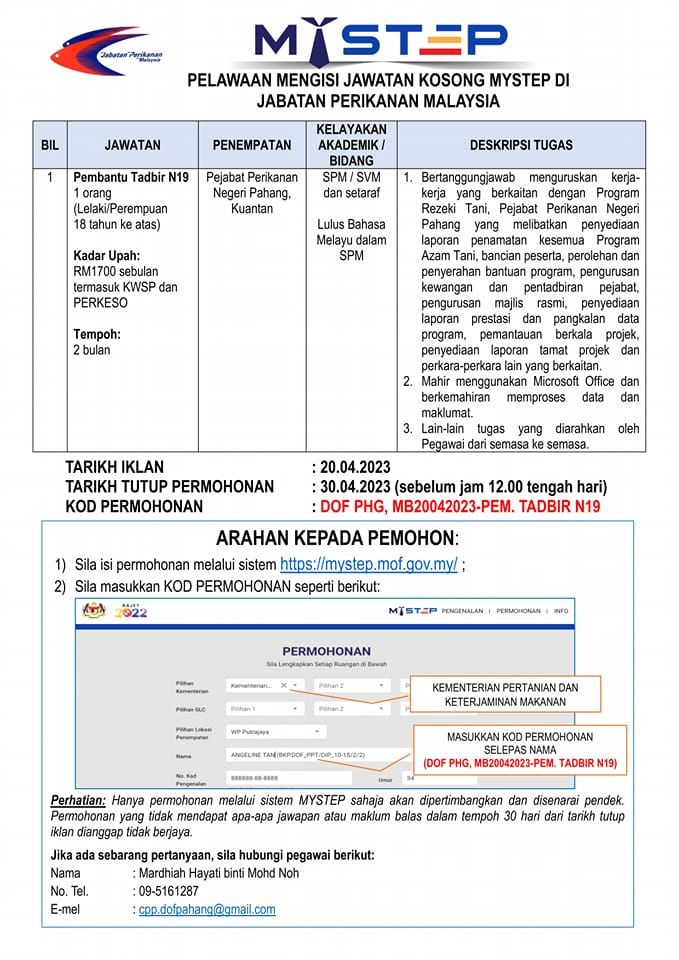 Pengambilan Jawatan Kosong Di Jabatan Perikanan 2023 3 IMG 20230427 093436 422