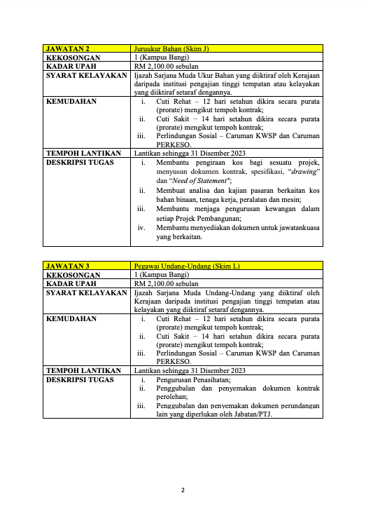 Jawatan Kosong Universiti Kebangsaan Malaysia (UKM) Tawaran Pelbagai Jawatan 2023 3 Screenshot 2023 04 04 at 9.47.08 AM
