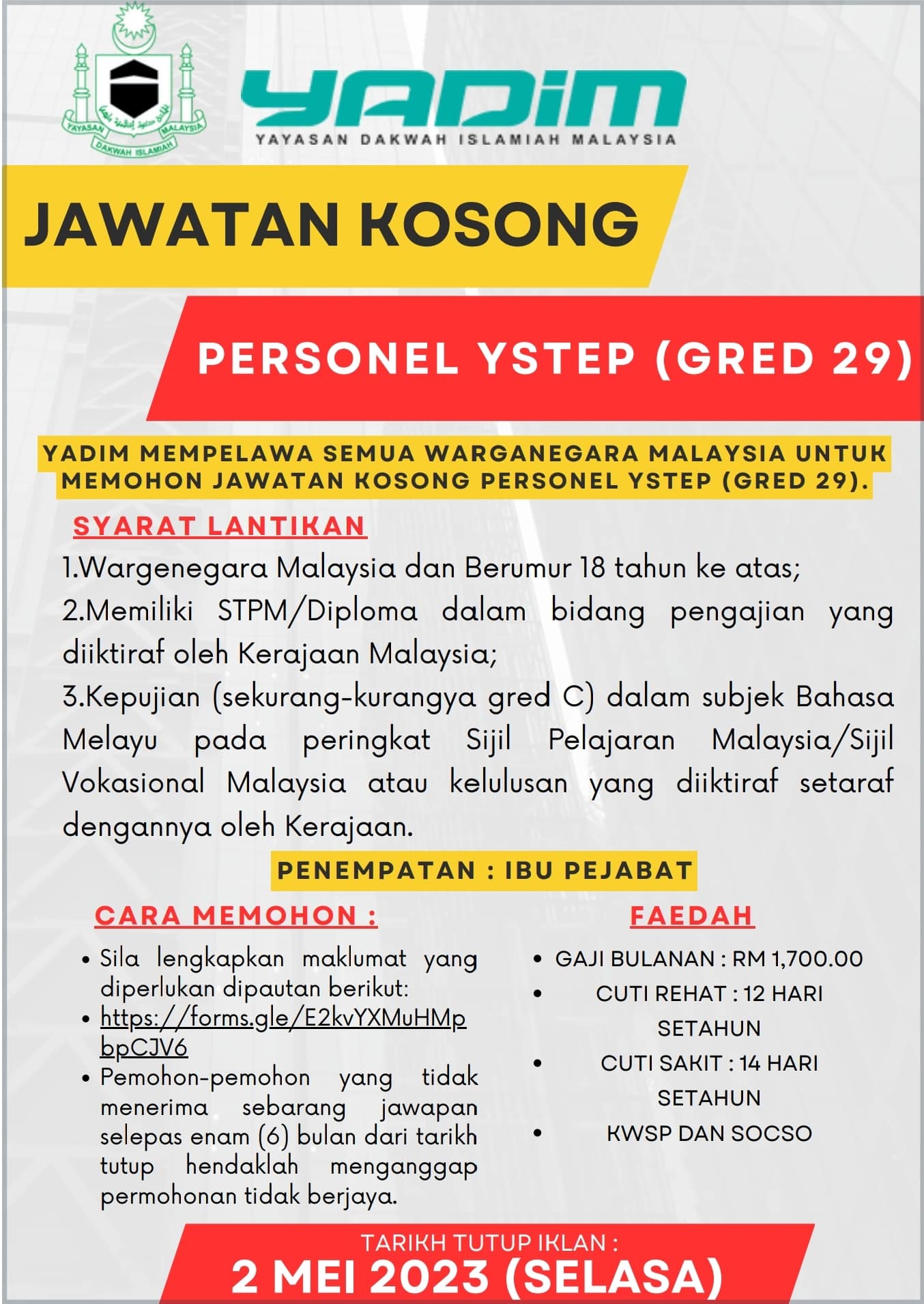 Jawatan Kosong Di Yadim Mei 2023 Kini Dibuka 3 Screenshot 2023 04 26 09 52 48 605 edit com.google.android.apps .docs
