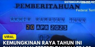 Mungkinkah Raya Tahun ini 2023 Diawalkan Seperti Tahun Lepas? Mungkinkah Raya Tahun Ini Diawalkan Seperti Tahun Lepas?
