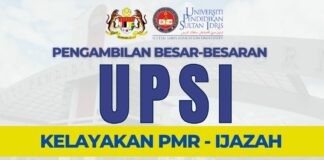 Jawatan Kosong di UPSI Ambilan Mei 2023