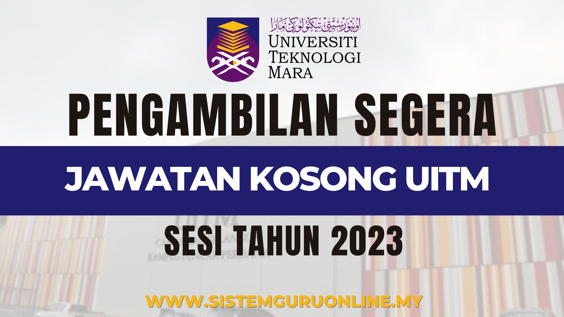 Jawatan Kosong UiTM 