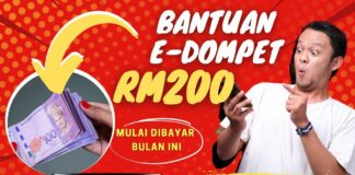 Bantuan e-Dompet RM200 dibayar bulan ini