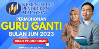 Jawatan Kosong Guru Ganti KPM Bulan Jun 2023