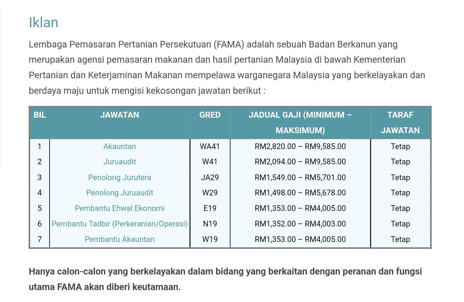 Pengambilan Besar-besaran Jawatan Kosong di FAMA Tahun 2023 2 Screenshot 2023 06 14 17 33 05 287 edit com.android.chrome