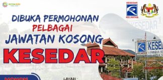 Dibuka Jawatan Kosong di KESEDAR Dengan Gaji RM1,585 – RM5,700