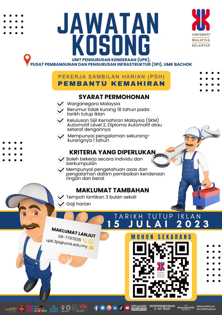 Pengambilan Pekerja Sambilan Harian Di UMK Julai 2023 3 Pengambilan Pekerja Sambilan Harian Di UMK Julai 2023
