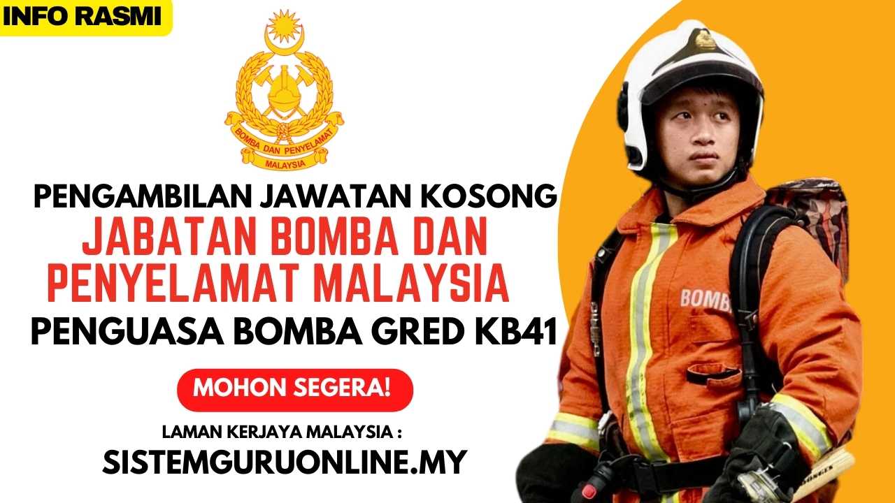 158 Kekosongan Jawatan Dibuka Di Jabatan Bomba Dan Penyelamat Malaysia (JBPM) 1 158 Kekosongan Jawatan Dibuka Di Jabatan Bomba Dan Penyelamat Malaysia (JBPM)
