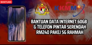 Bantuan Data Internet 60GB & Telefon Pintar Serendah RM240 Pakej 5G Rahmah