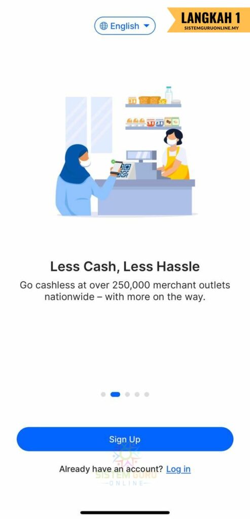 Penerangan Lengkap Tentang Aplikasi Touch N GO dan Nikmati Lebih 10 Kemudahan TNG 2 Perkara pertama yang perlu dibuat selepas anda mendownload dan install apps TNG ialah "sign up" akaun anda.