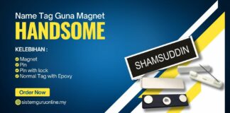 Name Tag Guna Magnet Sesuai Untuk Interview Supaya Nampak Eksekutif!