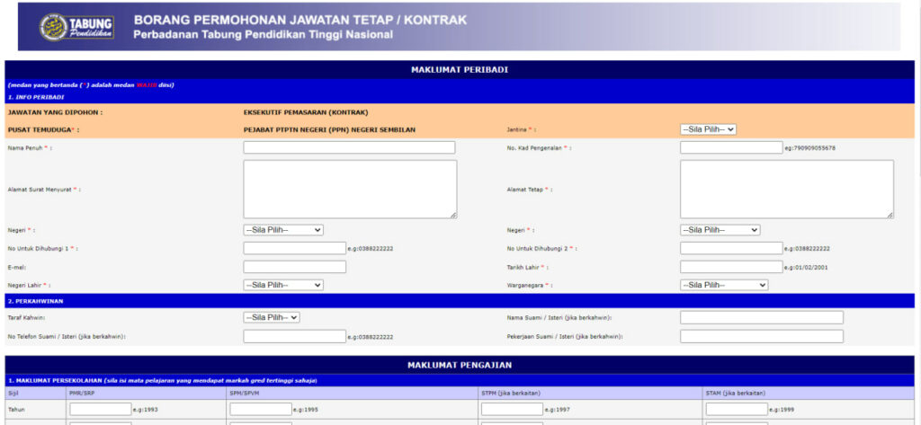 PELUANG KERJAYA DI PTPTN SEBAGAI EKSEKUTIF PEMASARAN AMBILAN BULAN SEPTEMBER 2023