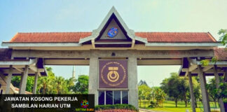 Permohonan Jawatan UTM Sebagai Pekerja Sambilan Harian September 2023 Permohonan Jawatan UTM Sebagai Pekerja Sambilan Harian September 2023