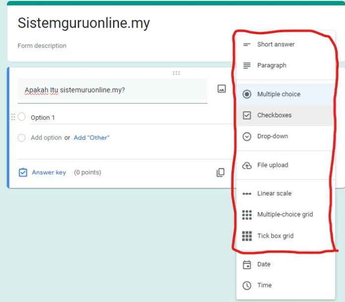 Cara Buat Google Form Kehadiran, Kuiz Dan Lainlain Serta Cara Untuk Guru Buat Soalan Melalui