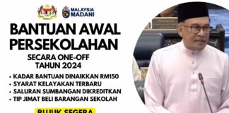 Bantuan Awal Persekolahan 2024 ‘One-Off’ RM150 Disalurkan Bermula Januari Tahun Hadapan bantuan awal persekolahan 2024