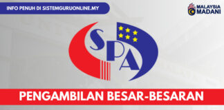 Pengambilan Besar-besaran SPA9 Bagi Kemasukan Oktober dan November Pengambilan Besar-besaran SPA9