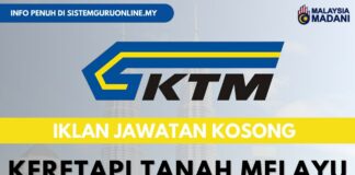 Iklan 2 Jawatan Kosong KTMB Bagi Kemasukan Oktober Iklan 2 Jawatan Kosong KTMB