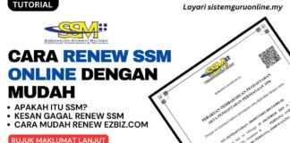 cara renew ssm online
