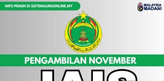 jawatan kosong jais november 2023