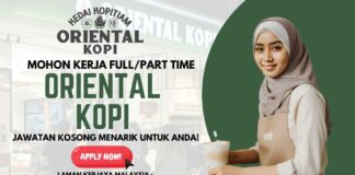 mohon kerja oriental kopi