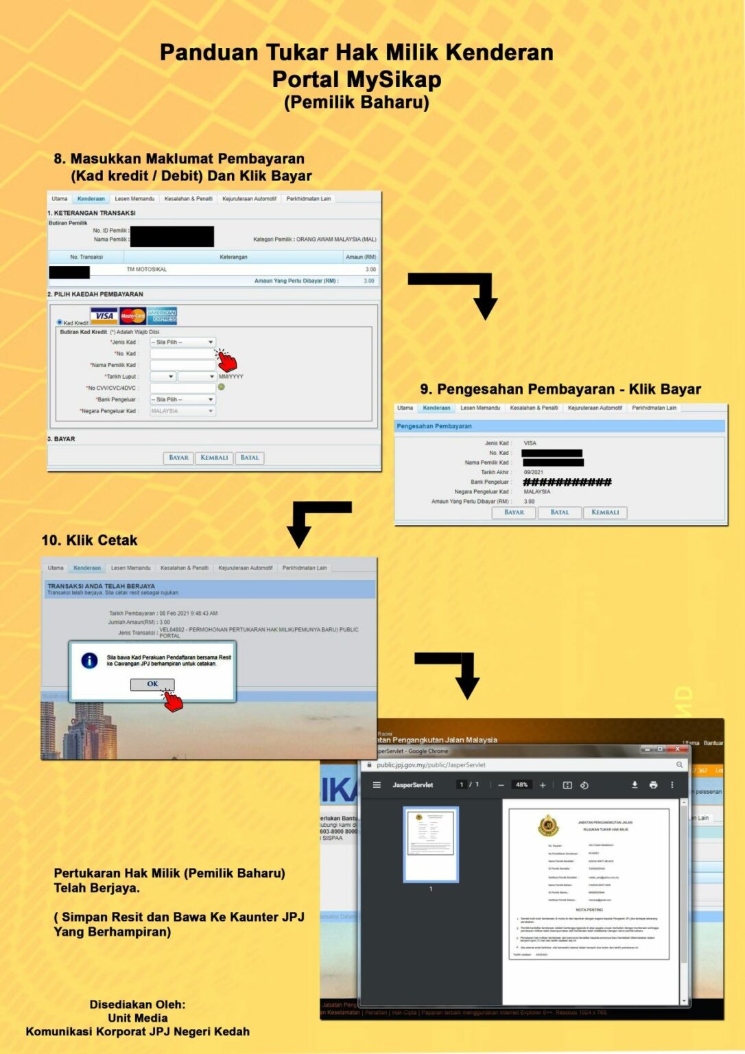 Cara Tukar Nama Kereta JPJ Dan Online Serta Harga Caj Tukar Nama