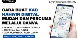 Cara Buat Kad Kahwin Digital Mudah dan Percuma Melalui Canva