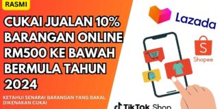 Cukai Jualan LVG RM500 Ke Bawah Bermula Tahun 2024 Cukai Jualan LVG RM500 Ke Bawah Bermula Tahun 2024
