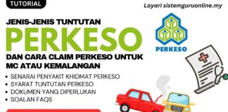 JENIS-JENIS TUNTUTAN PERKESO