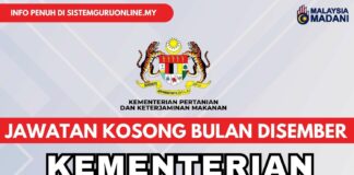 Jawatan Kosong Kementerian Pertanian Bulan Disember 2023 Jawatan Kosong Kementerian Pertanian Bulan Disember 2023