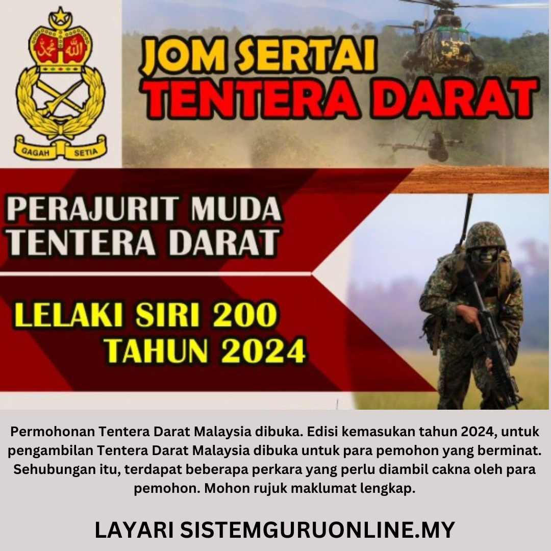 Pengambilan Tentera Darat Siri 200 Tahun 2024