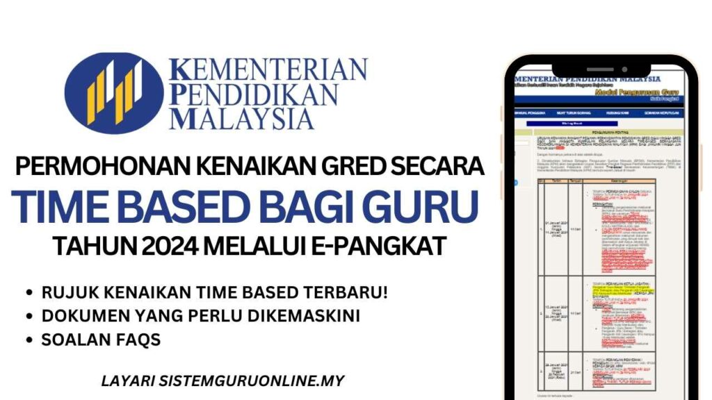 Permohonan Kenaikan Gred Secara Time Based Bagi Guru 2024 Melalui ePangkat