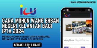 Cara Mohon Wang Ehsan Negeri Kelantan Bagi IPTA 2024