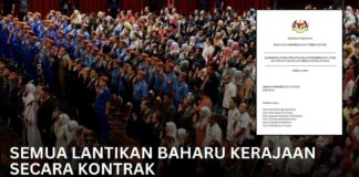 Kerajaan Umum Penjawat Awam Dilantik Kontrak Bermula 1 Februari 2024