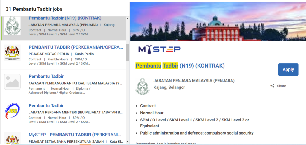 Pelbagai Kekosongan Jawatan Pembantu Tadbir N19 Januari 2024 Seluruh Malaysia 3 image 46