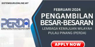 Pengambilan Jawatan PERDA Februari 2024 Secara Besar-Besaran Pengambilan Jawatan PERDA Februari 2024 Secara Besar-Besaran