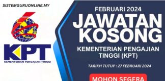 Jawatan Kosong KPT Februari 2024
