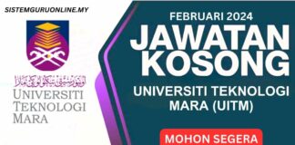 Jawatan Kosong Pembantu Tadbir UITM Februari 2024