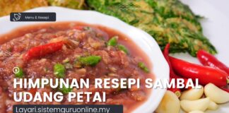 Himpunan Resepi Sambal Udang Petai, 5 Tips Sambal Tak Berminyak